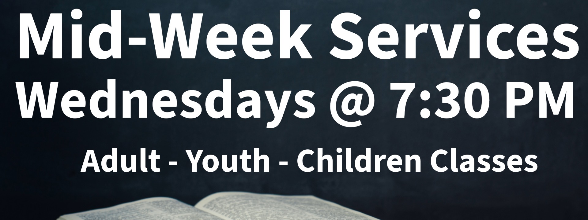 Wednesday Evening Ministry